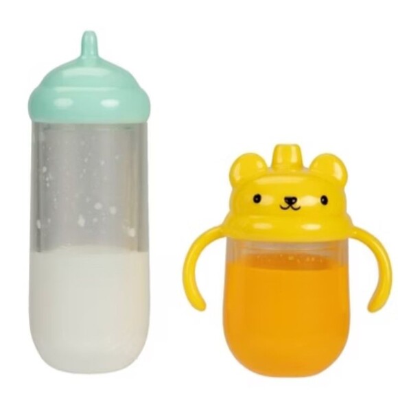 Perfectly Cute Magic Sippy Set Age 2+ Tip Baby Doll Bottle Cup Liquid Disappears - Picture 2 of 2